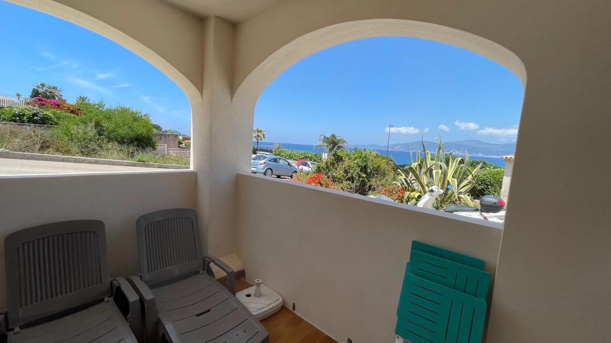 Vue Mer Panoramique Plage 50M Porticcio Corse מראה חיצוני תמונה